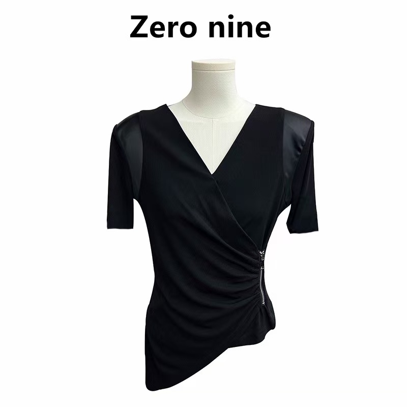 【杭州•NiAo】NN550-时尚女装设计感T恤法式气质显瘦洋气百搭