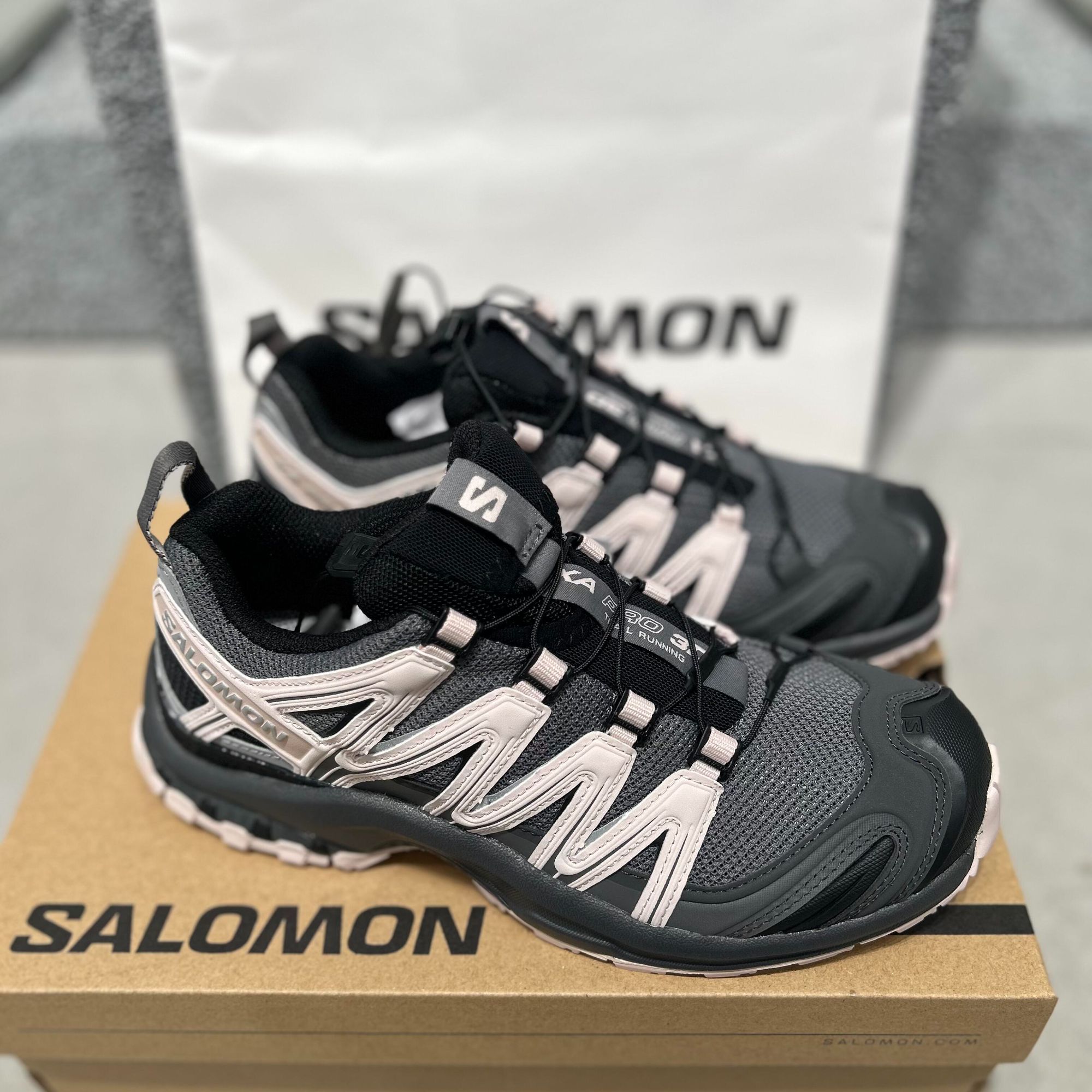 SALOMON/萨洛蒙【双11特惠】2XA PRO 3D登山跑步灰粉491841