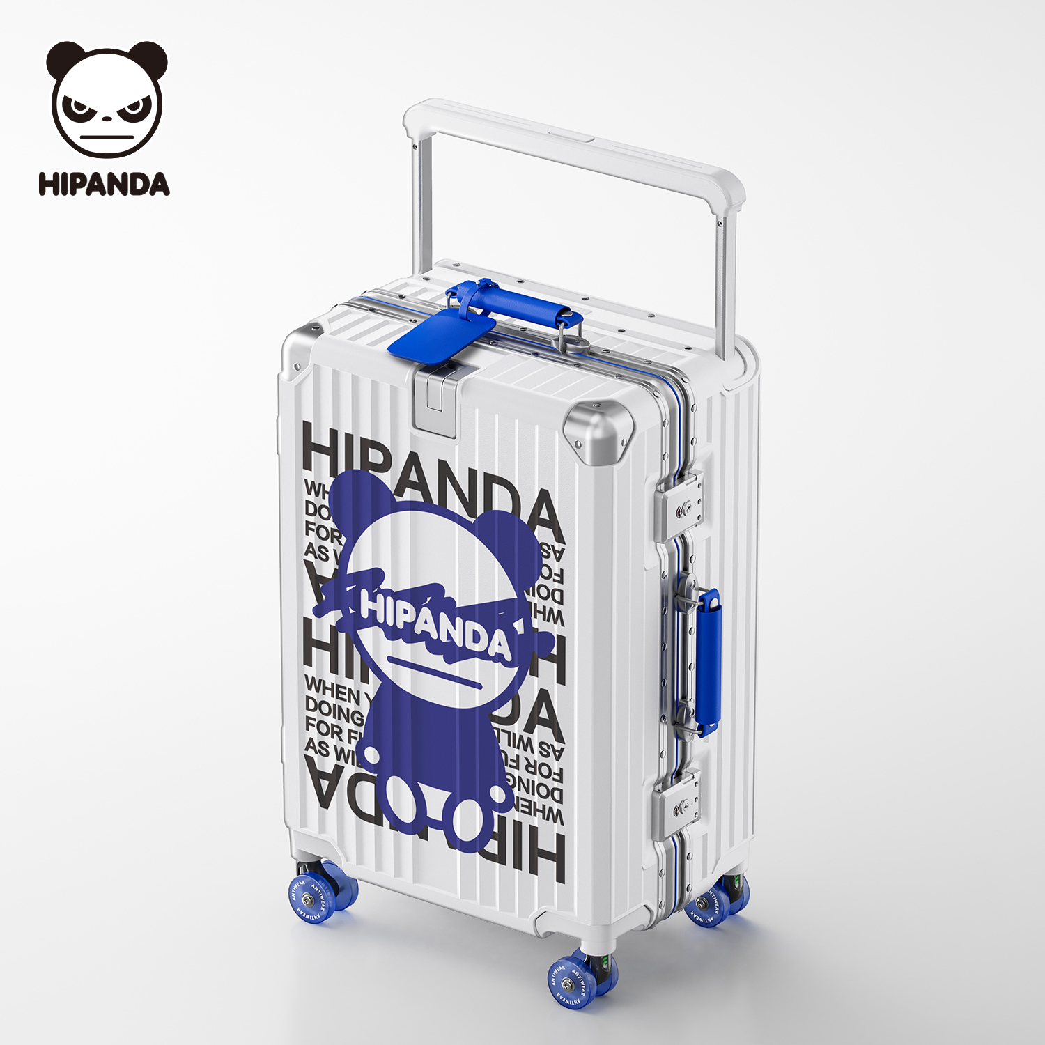HIPANDA旅行箱男生行李箱2026新款溜冰轮登机箱铝框密码箱手提箱