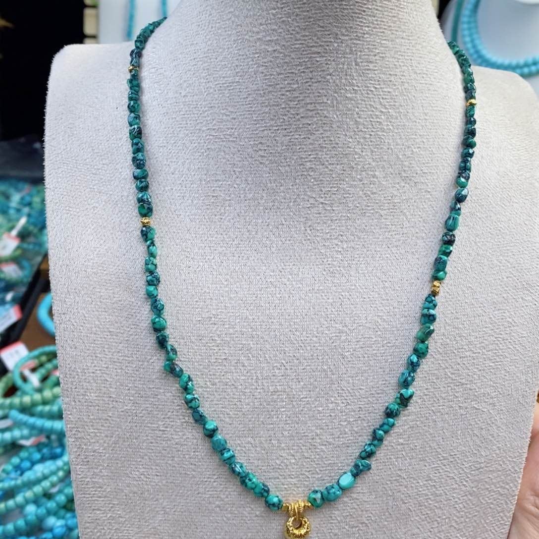 未镶嵌绿松石项链