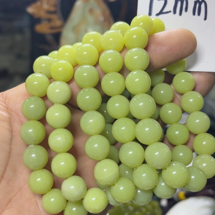蛇纹石玉手串未镶嵌