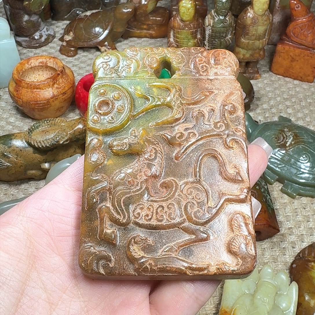 白玉菩提吊坠挂件