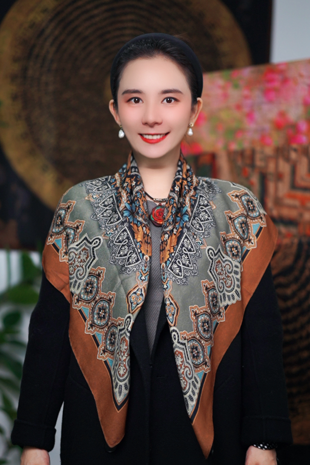 【黛影-丝毛方巾】85*85丝毛围巾方巾百搭气质高端老钱风丝巾