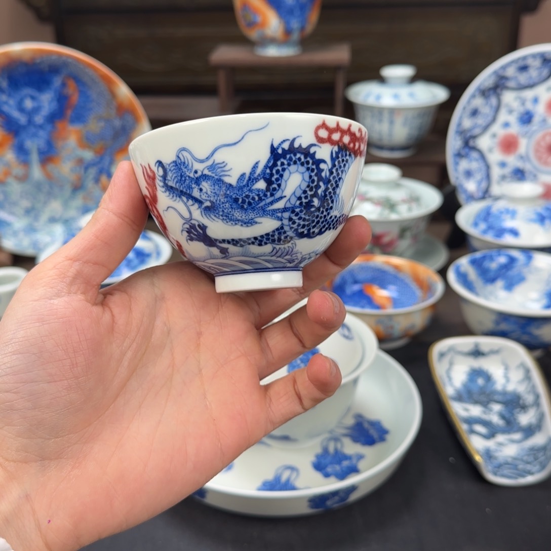 杯烟*里景德镇手工手绘陶瓷