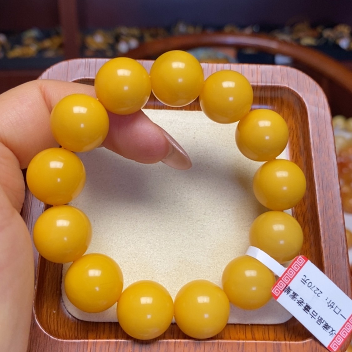 【闪购商品】蜜蜡手链未镶嵌手串