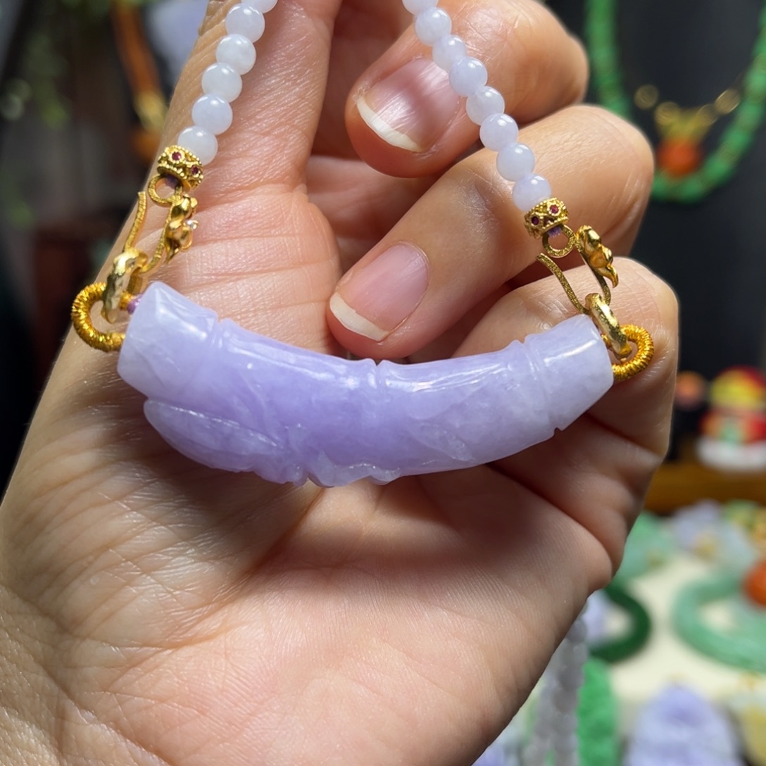 翡翠未镶嵌颈饰天然翡翠