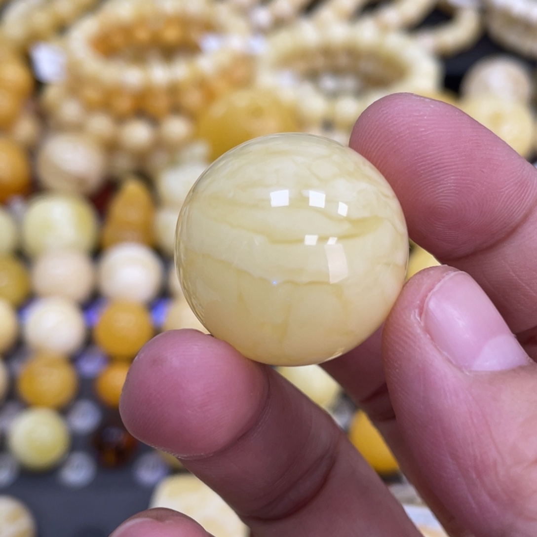 裸石蜜蜡未镶嵌25.9mm妖花