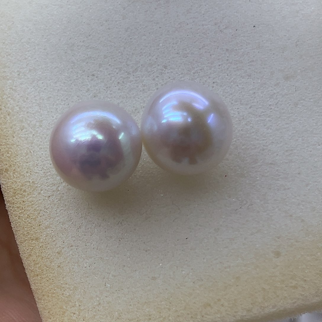 银S925镶嵌淡水珍珠耳饰&**＆
