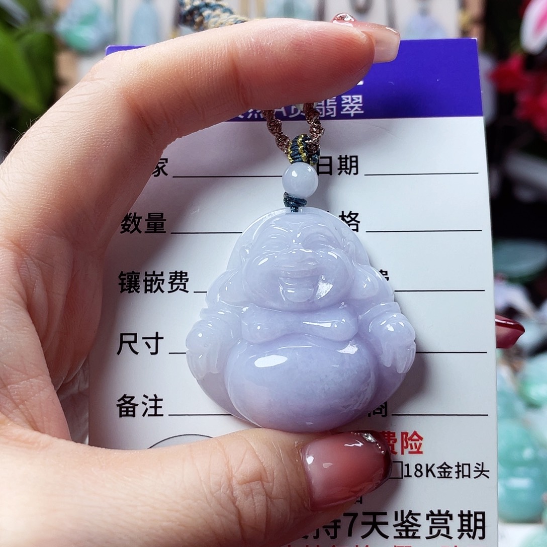 翡翠未镶嵌颈饰佛公10