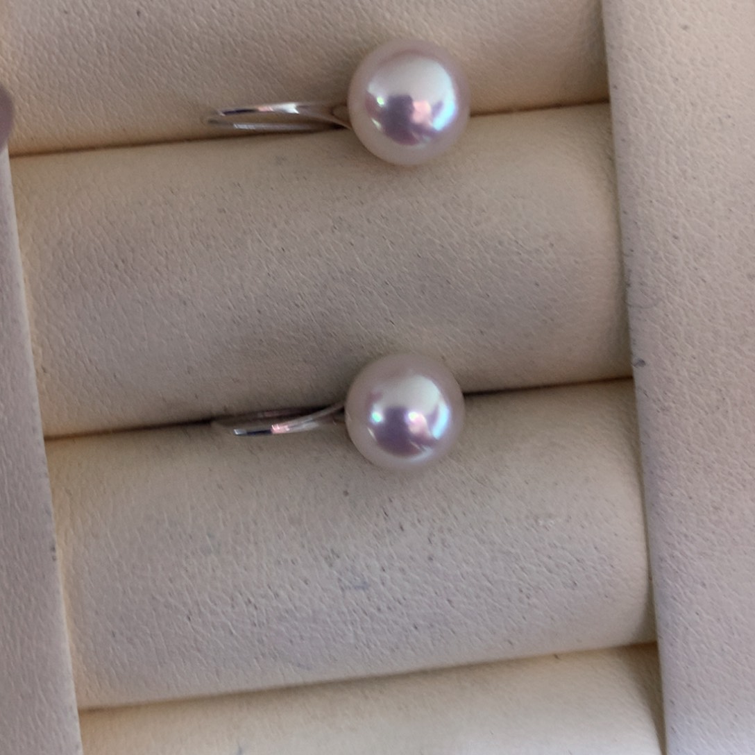 海水珍珠耳饰18K金镶嵌