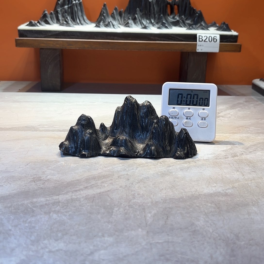摆件孤***冷灵璧石奇石摆件 