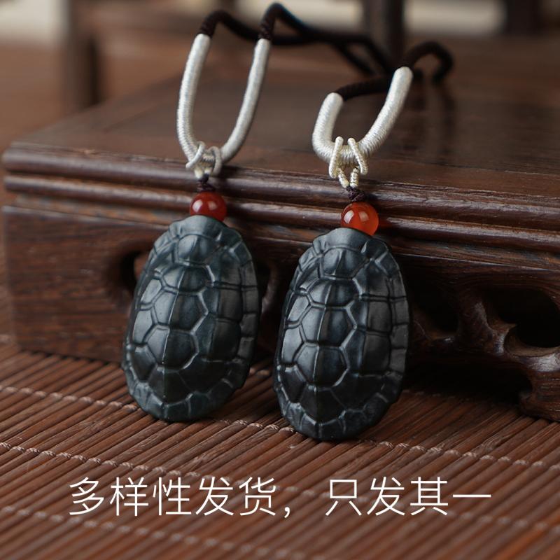 【阳阳】和田玉塔青富甲挂件【多样性发货，发一件】