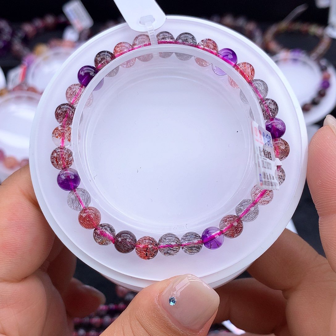 水晶手链未镶嵌超七单圈