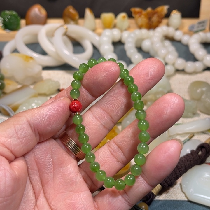 和田玉手串未镶嵌