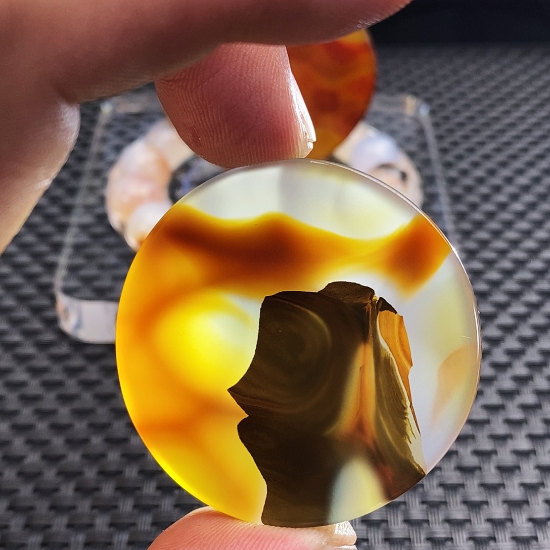 玛瑙/玉髓未镶嵌吊坠(不含链)415