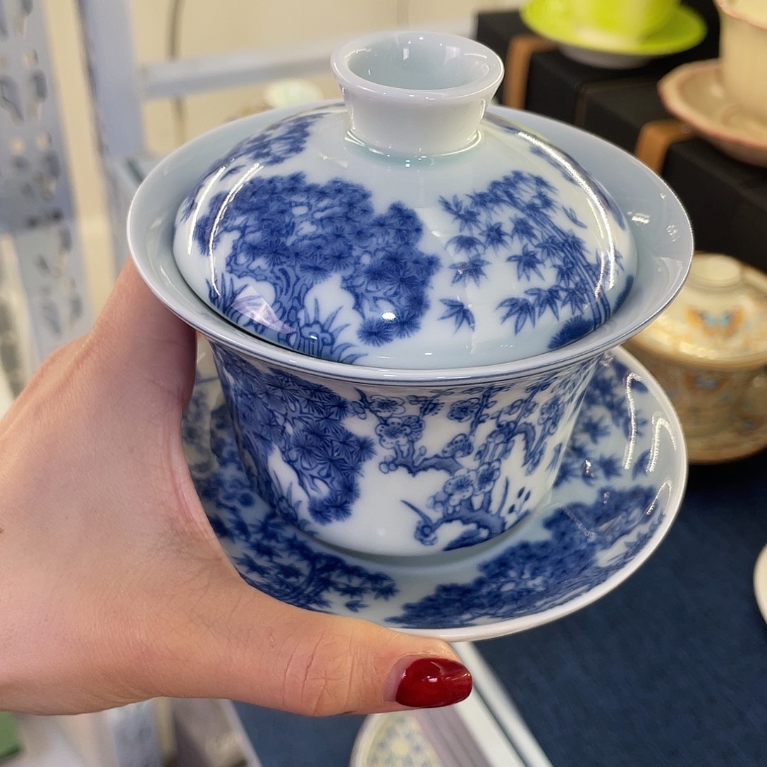 陶景德陶瓷盖碗茶具