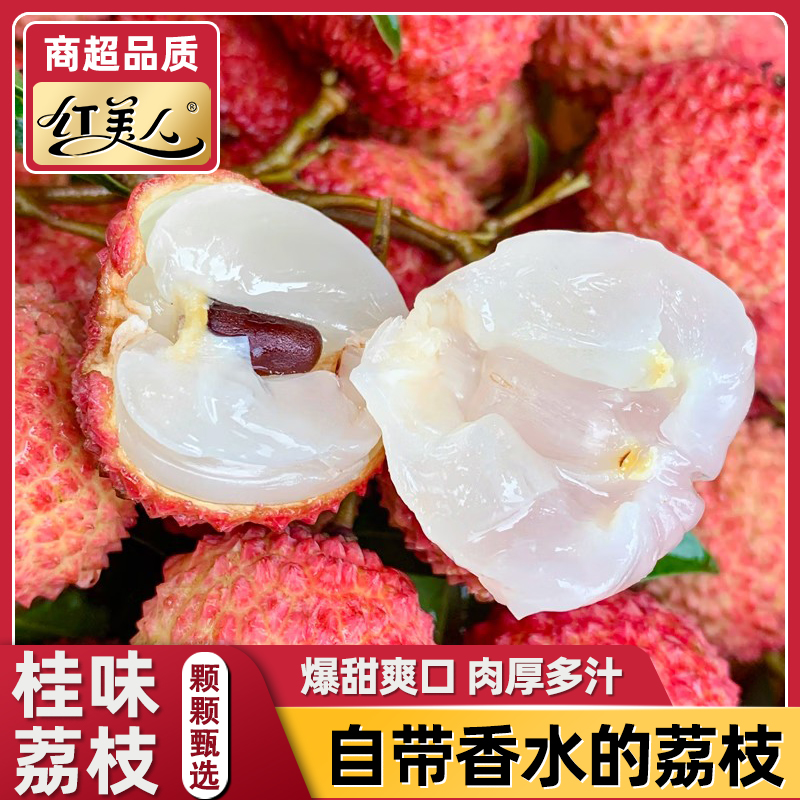 【冷链速运】广东正宗桂味荔枝新鲜现摘老树荔枝