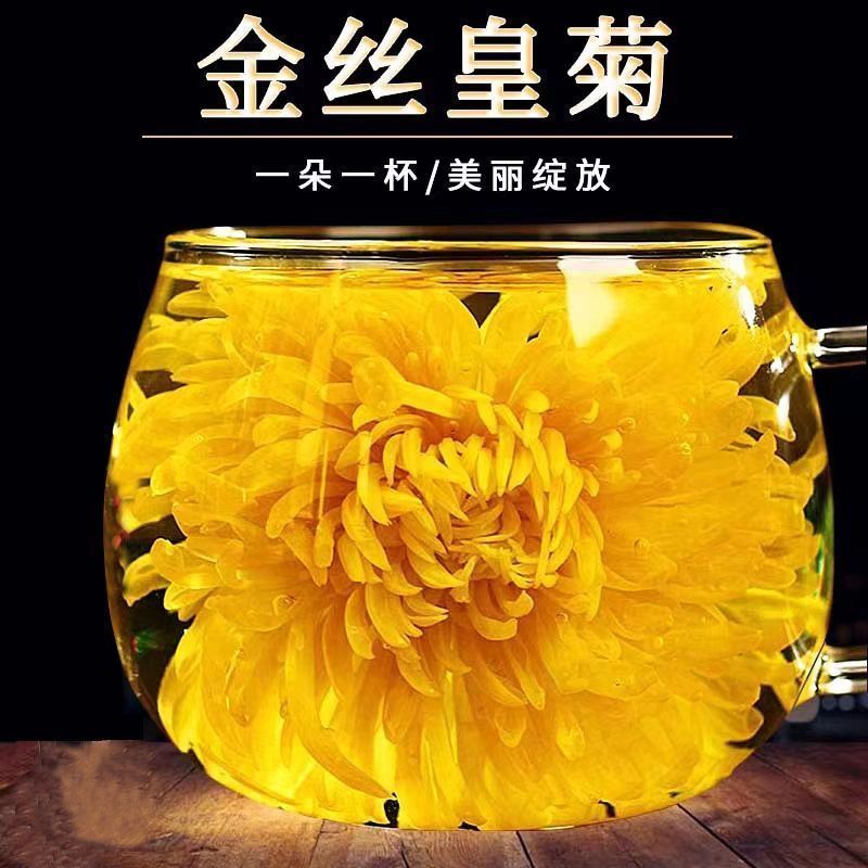 菊花茶菊花金丝皇菊一朵一杯独立包装花茶大花养生茶去火下火特级