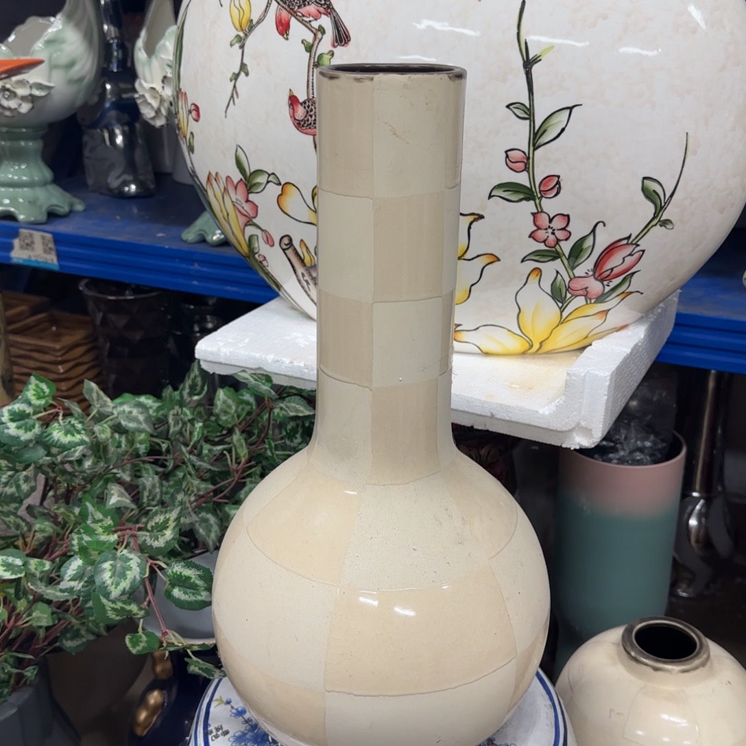 瓷片陶瓷工艺花瓶摆件