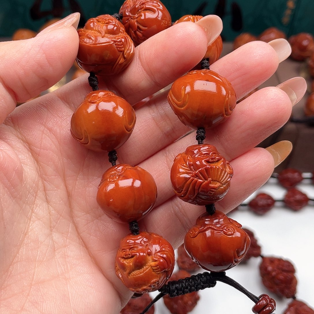 橄榄核手串从**求财神手串