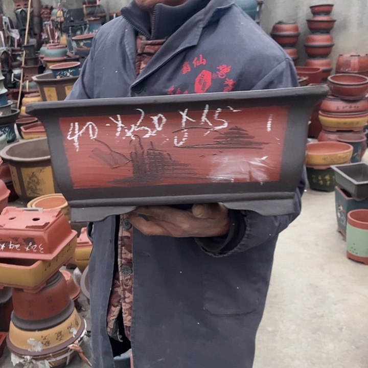 紫砂花盆紫砂花盆和小