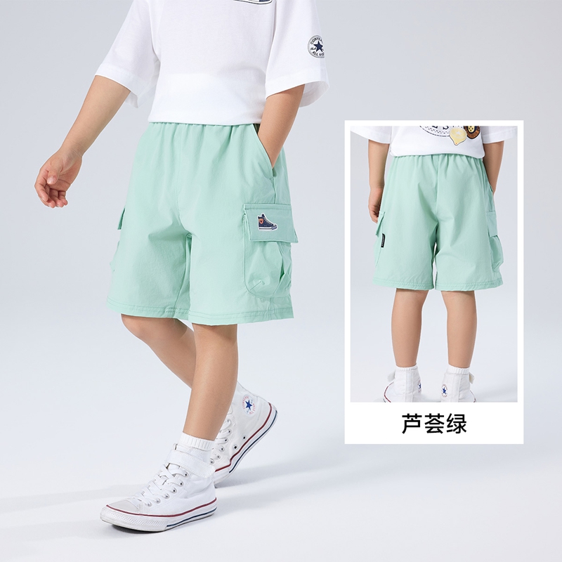 CONVERSE匡威夏季欧若风儿童休闲工装裤百搭宽松短裤CNVN-WE-G060