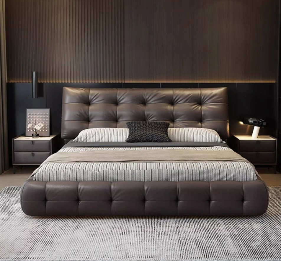 【全青皮大黑熊】 轻奢落地家用简约榻榻米极简意式创意主卧室