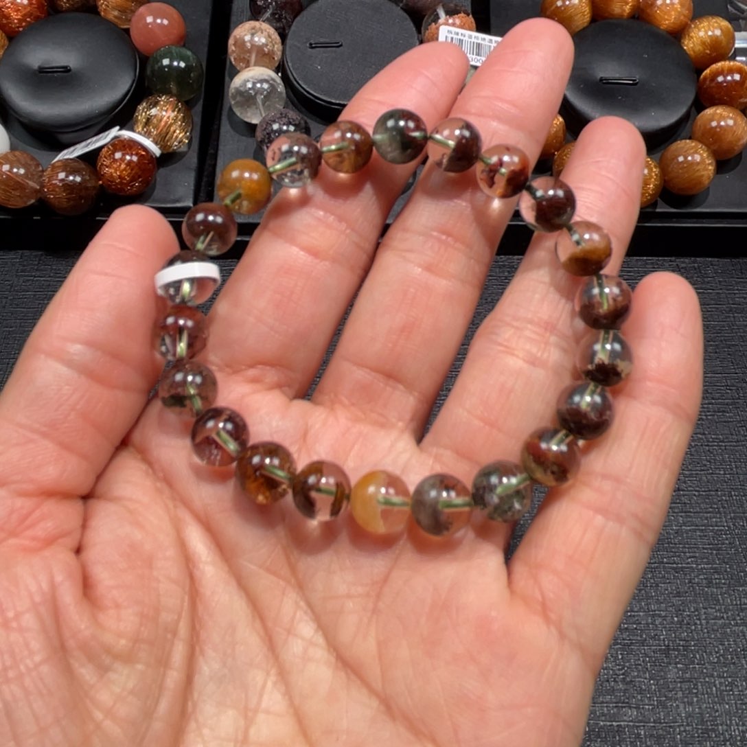 水晶手链未镶嵌幽灵手链8.5mm左右