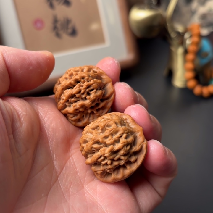 吊坠文玩核桃秦闷31秦岭闷尖狮子头