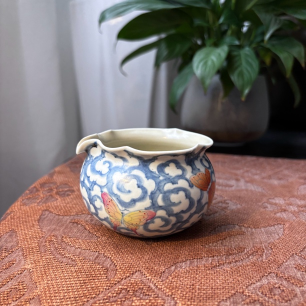 【南风】霖溪 祥云蝴蝶福袋公道杯 F020