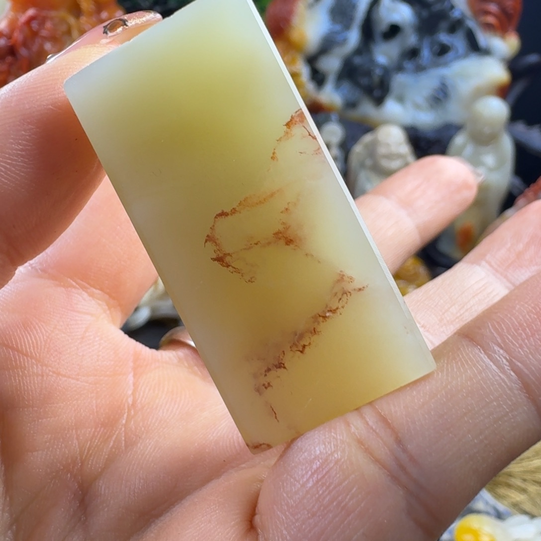 老***）寿山石印石结晶素章刻字