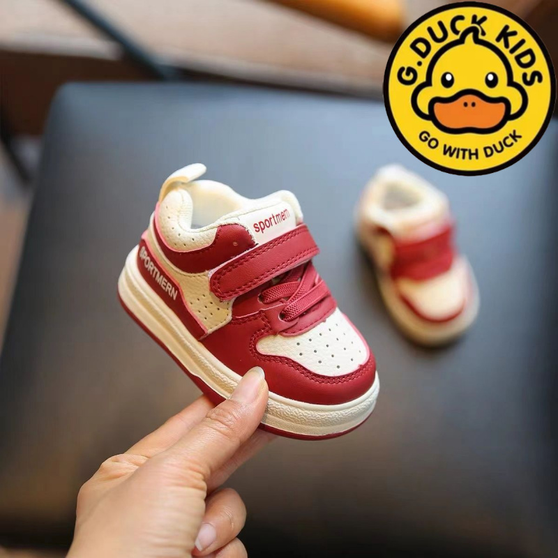 品牌小黄鸭宝宝学步鞋男宝秋冬季婴儿鞋子1一2-3岁女童鞋加绒棉鞋