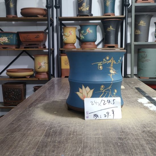 紫砂花盆库存尾货清仓