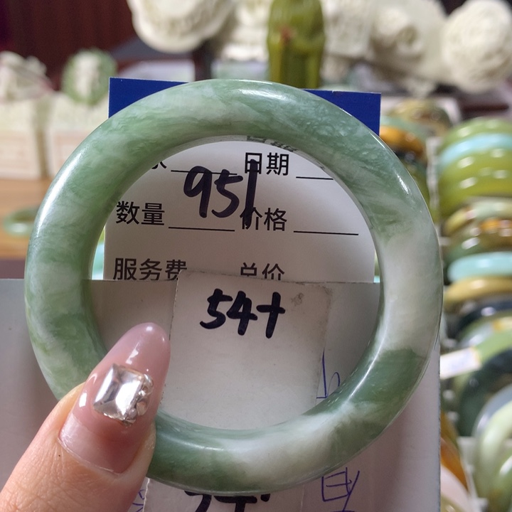 蛇纹石玉手镯未镶嵌951