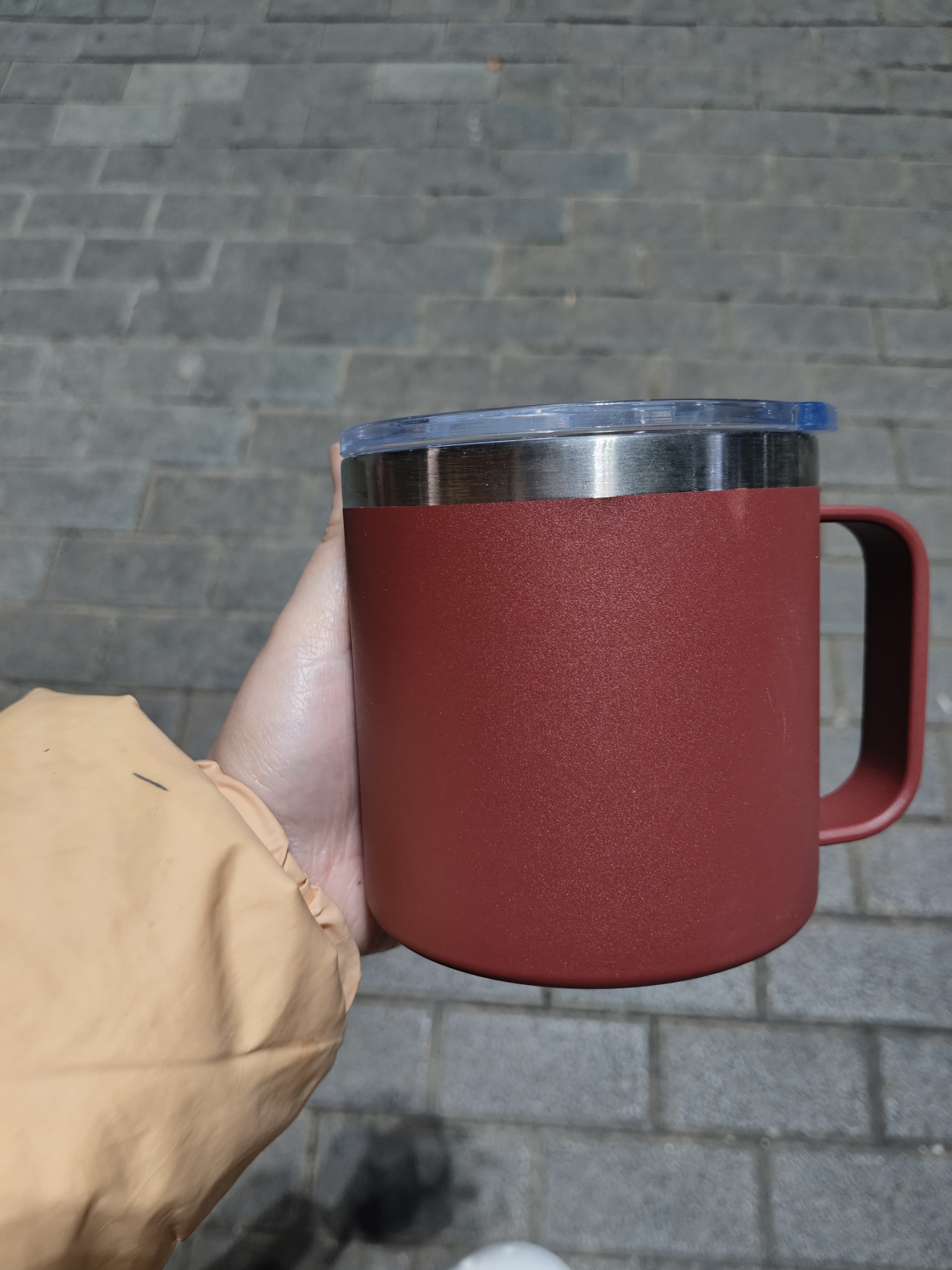 304不锈钢马克杯带盖防摔大容量家用咖啡杯高颜值泡茶杯办公水杯