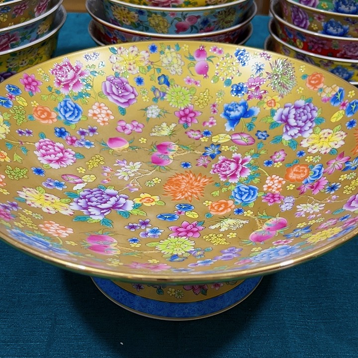 景德镇高端瓷器10寸果盘