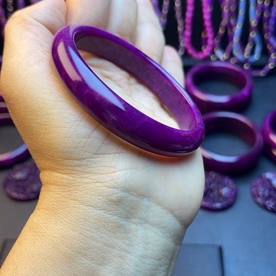 非金属帝王紫手镯圈口60