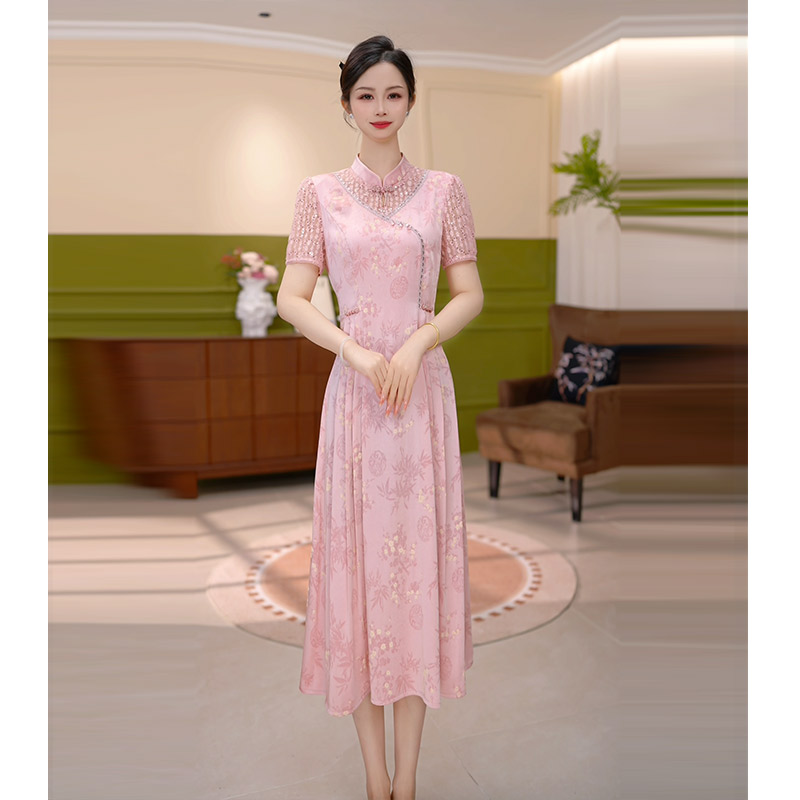 JG-25392  新款2025年夏季时尚气质优雅显瘦连衣裙 M-4XL