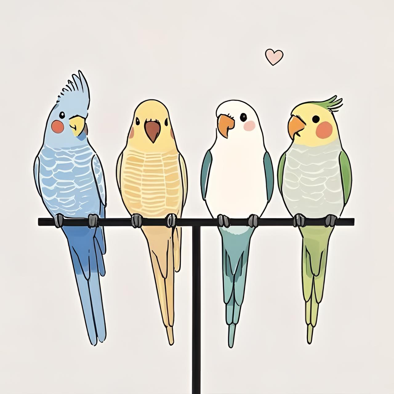 宠物手养活体鹦鹉雏鸟学技能的可互动的小鸟宝