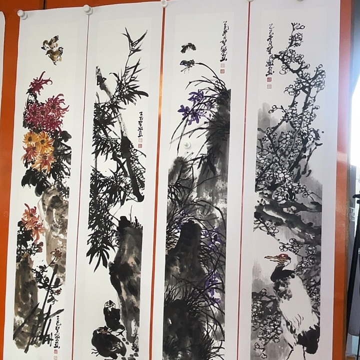 难***涂国画张圣敏先生纯手绘作品