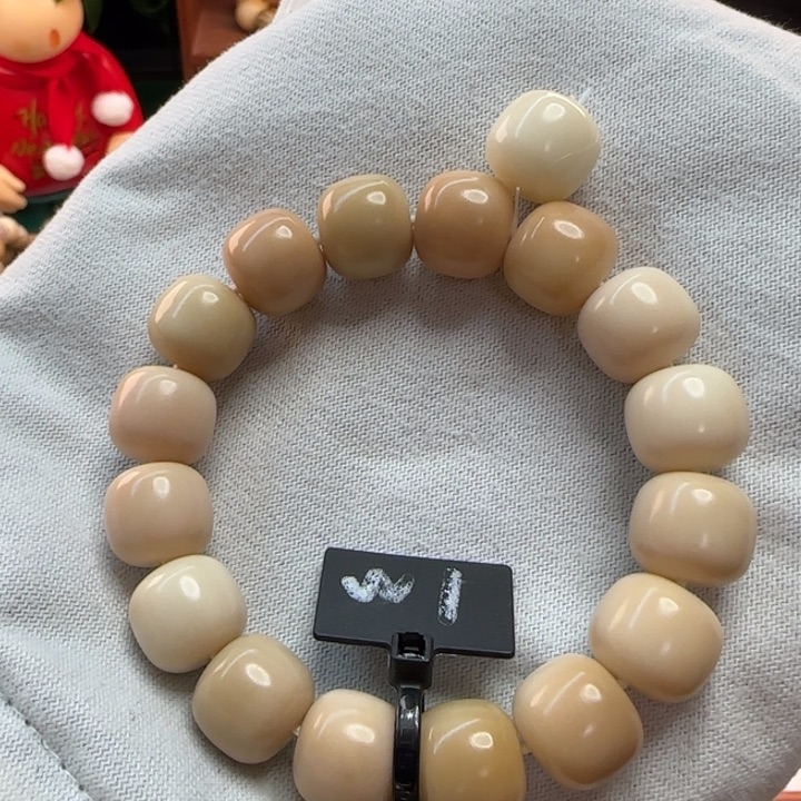 菩提根/象牙果手串卡14桶珠粉色系微瑕1