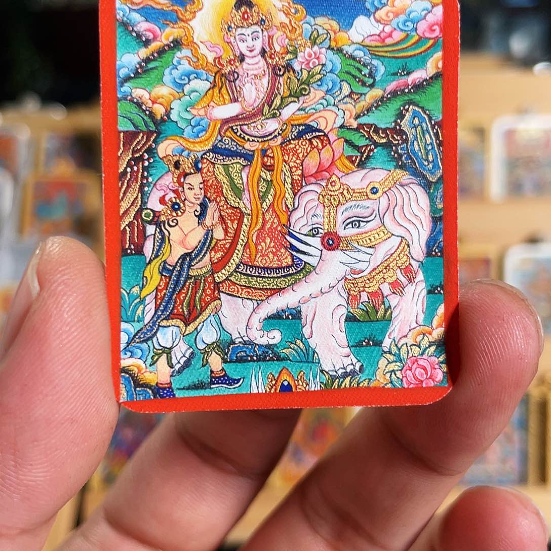 吊坠晨*热贡唐卡艺术非遗文化