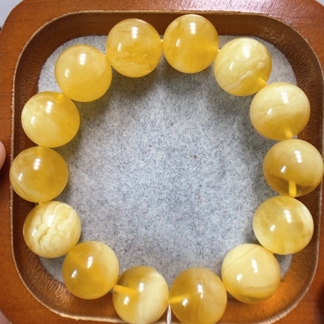 未镶嵌蜜蜡手串蜜蜡手串