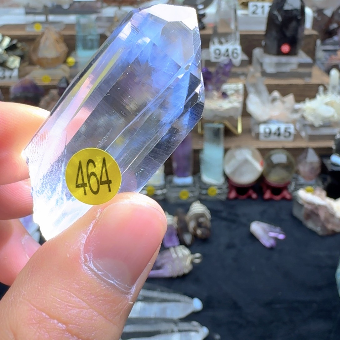 珠宝半成品未镶嵌水晶蓝针利姆，哥伦比亚