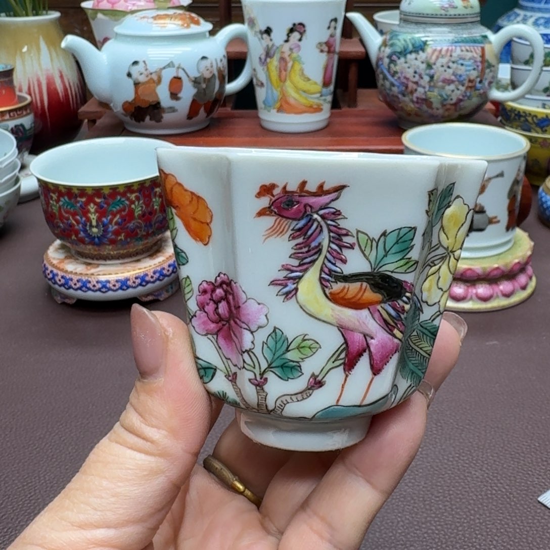 瓷片景德镇仿古手工制作精品展示