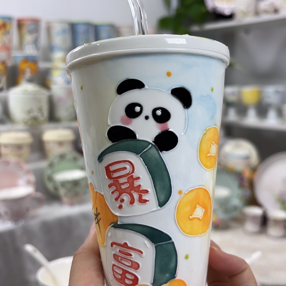 手绘高温釉下彩陶瓷