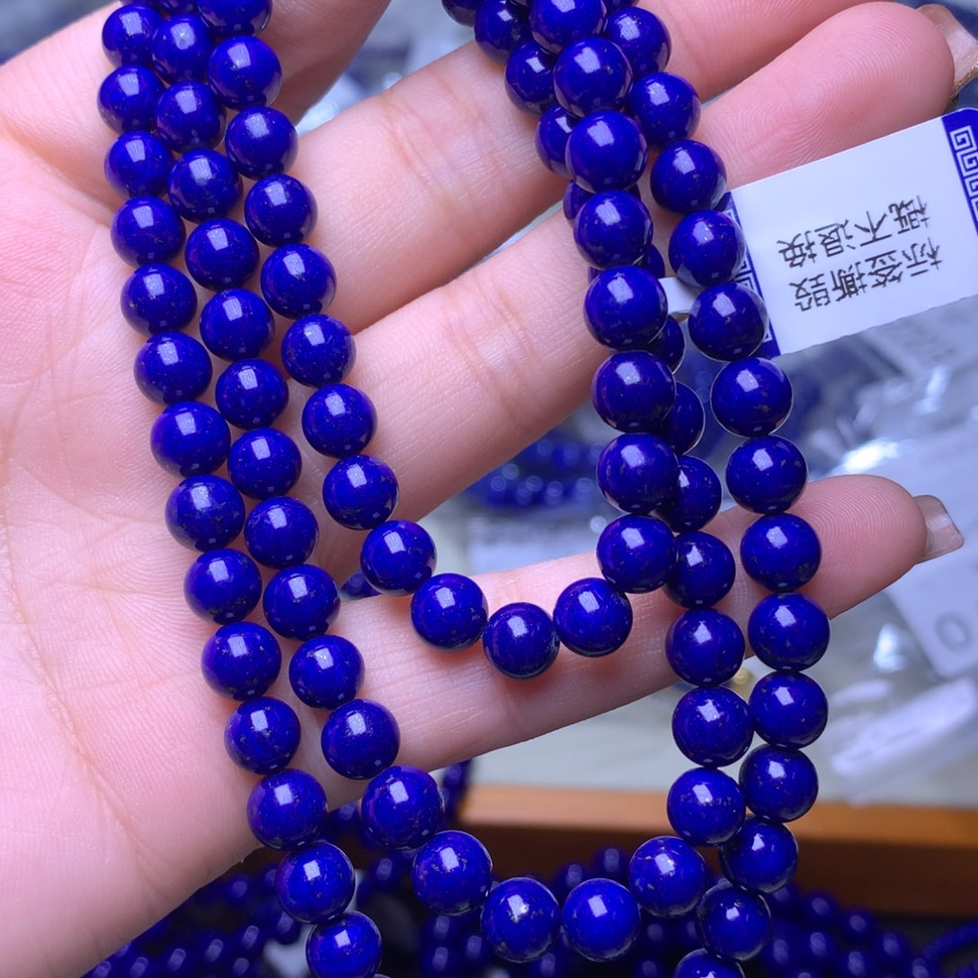 青金石手链未镶嵌6.7mm4897