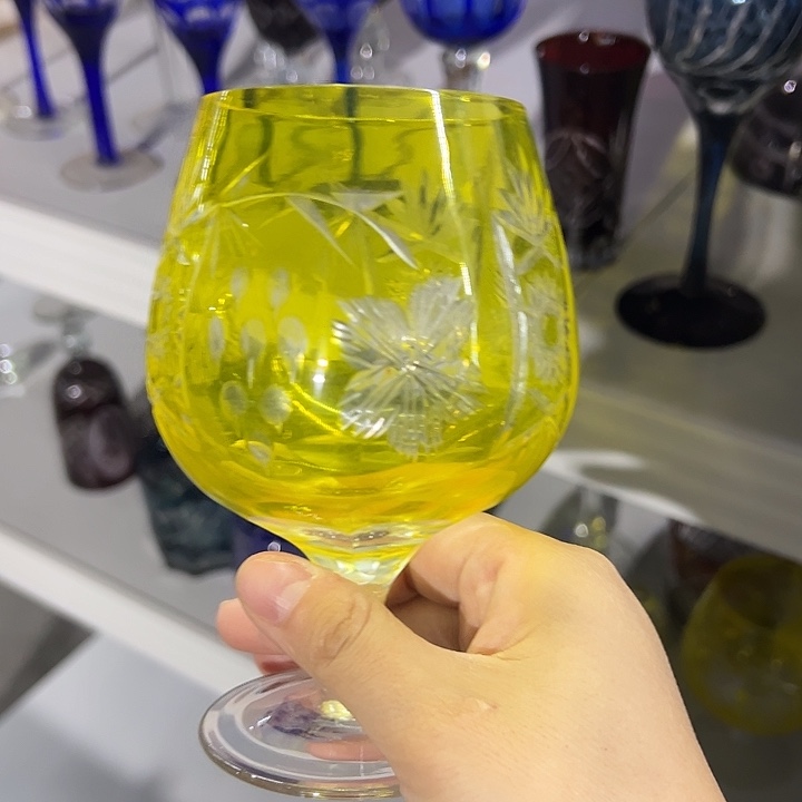 手柄款水晶玻璃微瑕一个