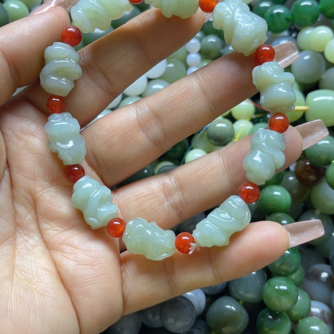 和田玉手链未镶嵌