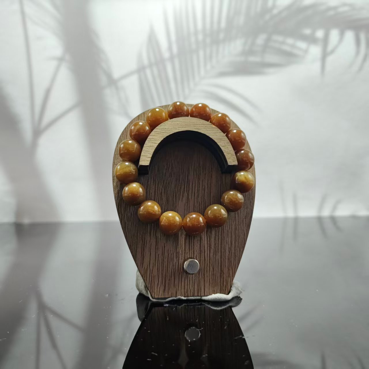 N和田玉圆珠手串（卡12）4029